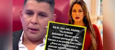 Néstor Villanueva ARREMETE contra Florcita en el Día del Padre, pero su hijo salió a defender. Néstor Villanueva CUESTIONA a Florcita en el Día del Padre, pero su hijo sale en su defensa: "Mi mamá es padre para mí"