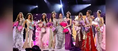 Concurso de belleza. Marina Mora corona a Miss Filipinas y Miss México en el Miss Teen Model International y Miss Top Model International
