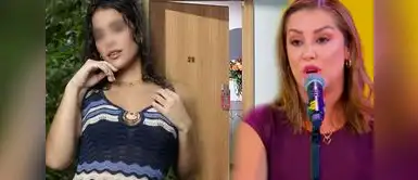 Karla Tarazona amenaza a Camila Domínguez Karla Tarazona DEJA EN SHOCK al lanzar certera AMENAZA contra hija de Christian Domínguez ante cámaras