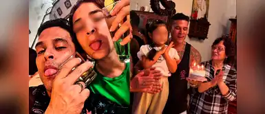 Camila Domínguez y Christian Domínguez Christian Domínguez reaparece con sus hijas por su cumpleaños en plena controversia con Pamela Franco y Melanie Martínez