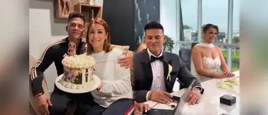 Karla Tarazona afirmó que la 'maldición de los 3' ya se rompió. ¡LUCHAN POR SU RELACIÓN! Karla Tarazona destapa el importante paso que dio con Christian Domínguez para fortalecer su romance