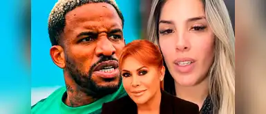 Yahaira Plasencia y Jefferson Farfán con Magaly Medina Jefferson Farfán arremete contra Magaly en medio de la RENUNCIA de Yahaira a su DENUNCIA : “La ridícula del año”