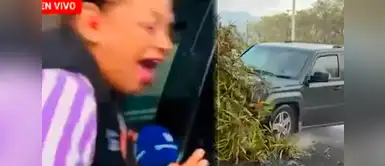 Accidente en vivo: Reportera y camarógrafo son atropellados durante cobertura Reportera transmitía en vivo cuando fue atropellada junto a su camarógrafo: VIDEO causa impacto