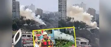 Incendio en Miraflores. Incendio en la Costa Verde: fuego cerca de Larcomar moviliza a varias unidades de bomberos