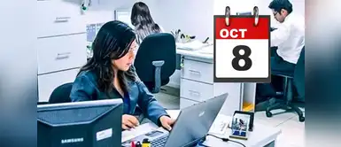 Feriado 8 de octubre: ¿Cuánto de corresponde recibir de pago si trabajas hoy? Feriado 8 de octubre: ¿Te toca trabajar? Conoce cuánto te corresponde cobrar HOY y cómo calcular el pago