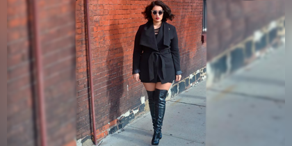 Cuánto más largas mejor! Outfit con botas largas con vestidos o faldas
