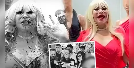 ¡Controversia! Ensucian vestido de diseñador de Susy Díaz durante rueda de prensa y su respuesta sorprende a todos ¡Controversia! Ensucian vestido de diseñador de Susy Díaz durante rueda de prensa y su respuesta sorprende a todos