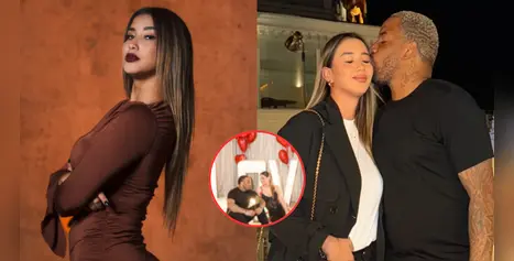 Xiomy Kanashiro y Farfán deslumbran en total black, derrochando amor y elegancia en su aniversario