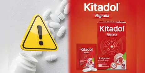 Digemid incauta lotes falsificados de Kitadol Migraña y explica cómo detectar el producto alterado