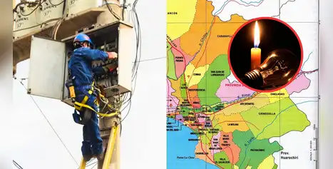 ATENCIÓN | Corte de luz este 8 y 9 de abril en 9 distritos: 39 zonas sin servicio por hasta 10 horas