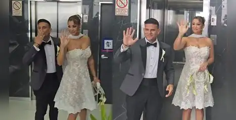 ¡POR FIN CASADOS! Karla Tarazona y Christian Domínguez sellan su amor en una emotiva boda civil ¡POR FIN CASADOS! Karla Tarazona y Christian Domínguez sellan su amor en una emotiva boda civil