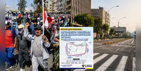 Toma de Lima: Municipalidad de Lima restringe el ingreso de vehículos al Centro Histórico durante 48 horas por protestas y estas serán las vías afectadas Toma de Lima: Municipalidad de Lima restringe el ingreso de vehículos al Centro Histórico durante 48 horas por protestas y estas serán las vías afectadas
