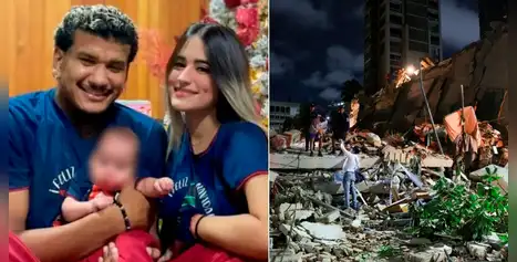 Futbolista que buscaba a su familia tras terremoto en Venezuela confirmó muerte de su esposa: Protegió con su cuerpo a su bebé