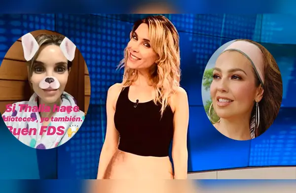 Juliana Oxenford estrena filtros al estilo de Thalía wapa.pe