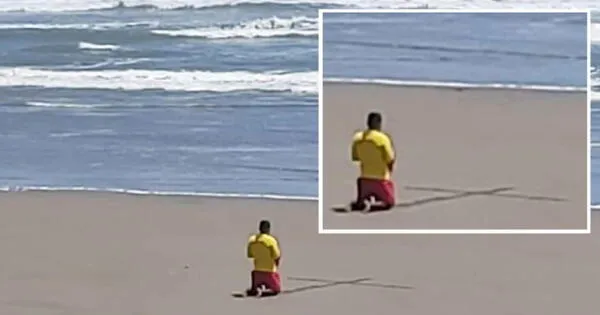 Imagen del salvavidas se volvió viral y usuarios pidieron sumarse a petición del hombre wapa.pe