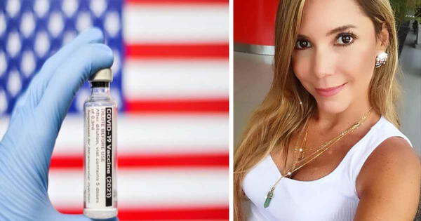 Alexandra Horler se vacuna en EE.UU