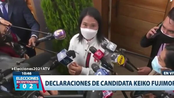 Keiko Fujimori agradece a su madre por todo el apoyo y por brindarle su bendición. wapa.pe