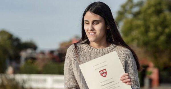 Joven ciega fue aceptada en Harvard para estudiar Ciencias Políticas