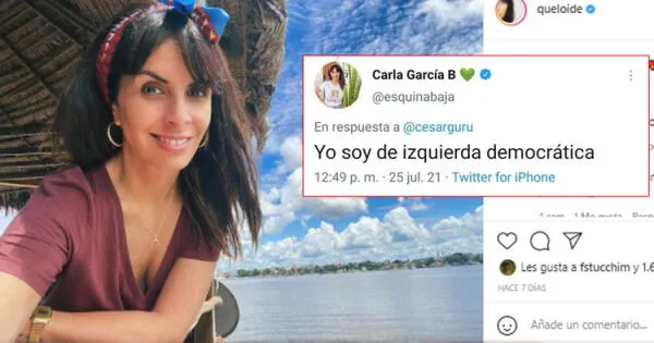 Carla García recibe fuertes críticas por autodenominarse de