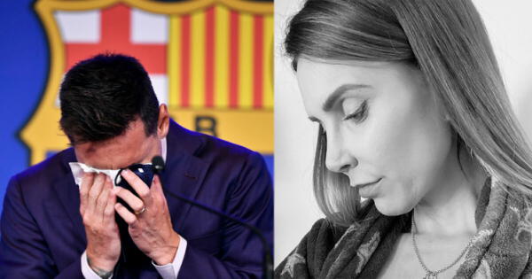 Juliana Oxenford en Twitter lloró con despedida de Lionel Messi del FC Barcelona