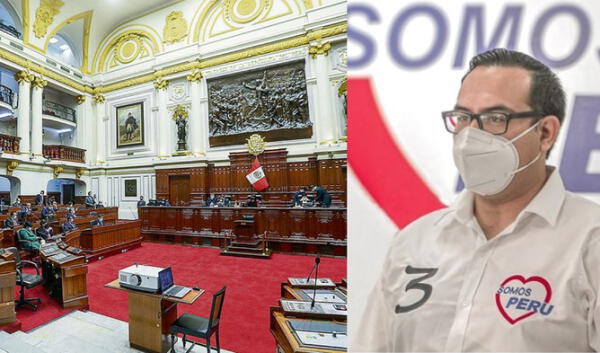 José Jerí es vocero de la bancada de Somos Perú. Foto: composición La República