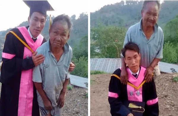 El padre de familia quiso cambiar la tradición de su familia e hizo denodados esfuerzos para que su hijo culmine su educación. Foto: captura de Facebook