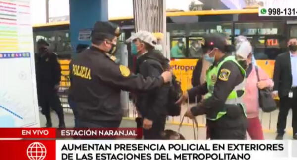 Aumenta presencia policial en estaciones del Metropolitano tras constantes asaltos