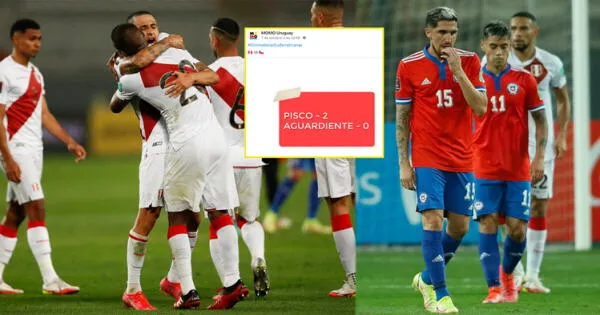 Facebook viral: Hinchas de Uruguay celebran triunfo peruano ante Chile con curiosa publicación Pisco 2 0 Aguardiante