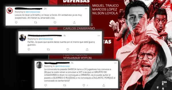 Redes explotan tras lista de convocados de la selección peruana de fútbol