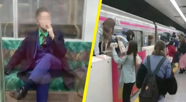 Hombre vestido del Joker causa pánico en Japón (Foto: Difusión)