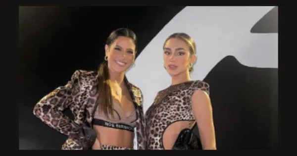María Pía Copello y Luana Barrón en desfile de modas