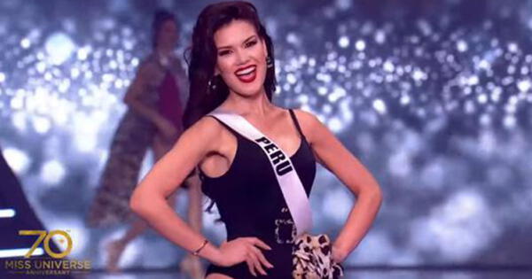 Yely Rivera y traje típico en Miss Universo