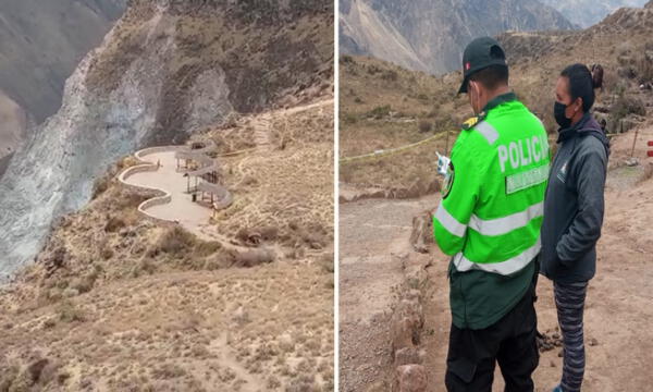 Responsables de la Autoridad Autónoma del Colca alertaron a la Policía. Foto: Autocolca