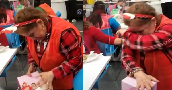 Señora se vuelve viral en TikTok al confesar que nunca había recibido una muñera hasta ahora.