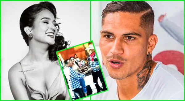 Paolo Guerrero y Daniela Darcourt en el cumpleaños del futbolista.