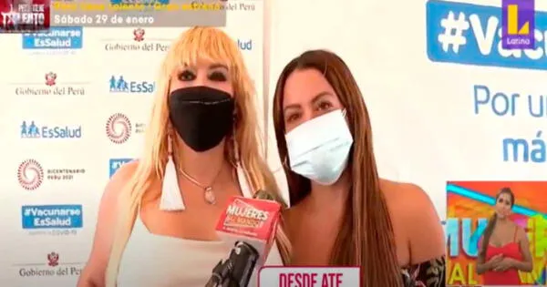 Flor Polo y Susy Díaz se vacunan contra la COVID-19 y la influenza