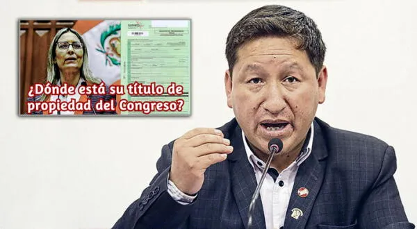 Guido Bellido le exigió a Alva que 'muestre su título de propiedad del Congreso' (Foto: composición Aweita/GLR)