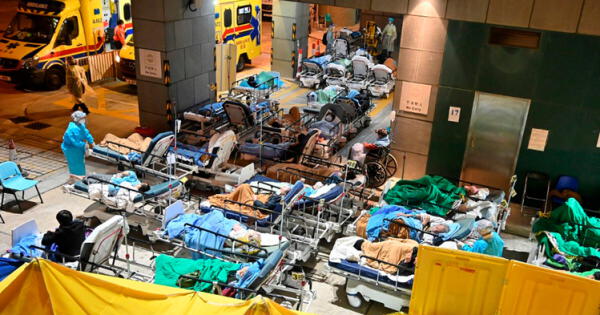 pacientes en hospital de Hong Kong