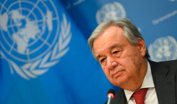 António Guterres, jefe de la ONU. Foto: AFP