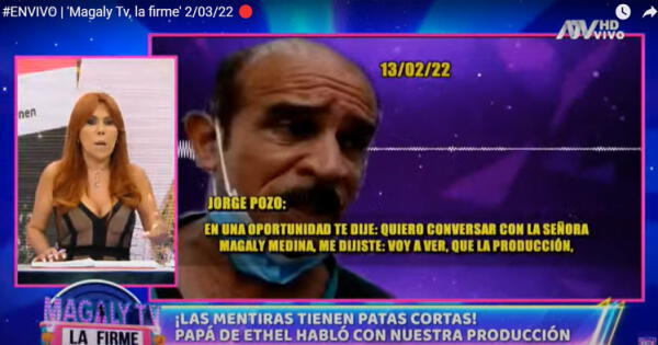 Jorge Pozo amenazó a producción de Magaly Medina por no responderle los mensajes. wapa.pe