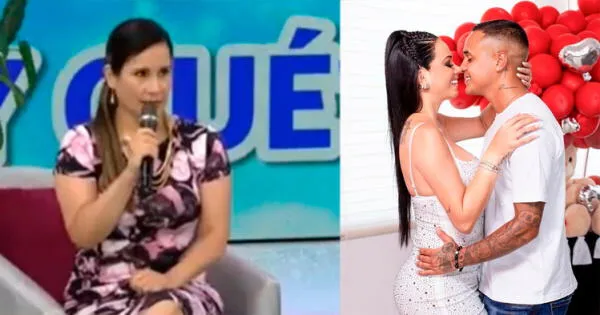 Lizbeth Cueva brinda consejos de pareja a Melissa Klug. wapa.pe