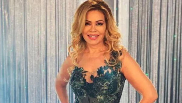 Gisela Valcárcel y vestido leopardo wapa.pe