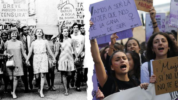 Marchas feministas por los derechos