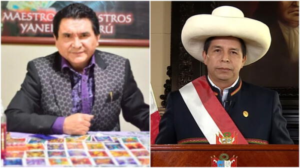 Vidente Yanely y presidente Pedro Castillo.