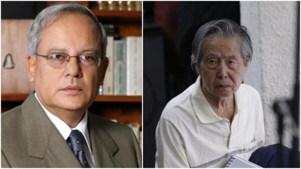 César Hildebrandt y Alberto Fujimori