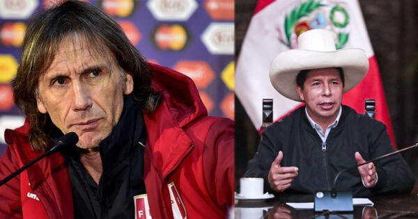 Ricardo Gareca y Pedro Castillo