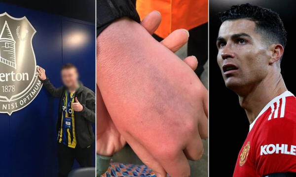 Cristiano Ronaldo agrede a hincha rompe celular