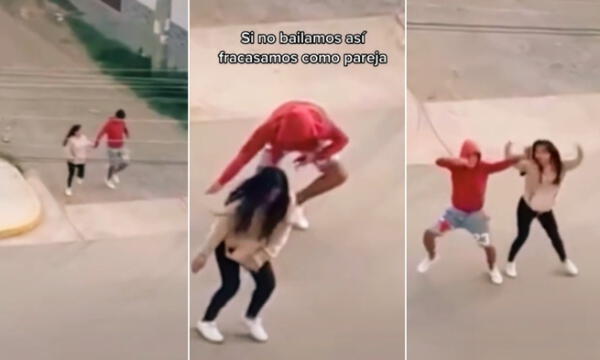 Video Viral pareja desata furor bailando TikTok cancion pintura roja
