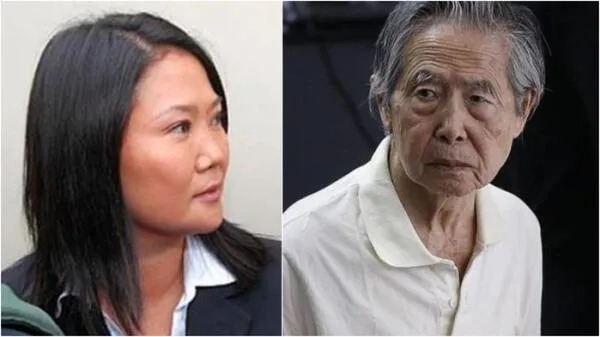 Keiko Fujimori y Alberto Fujimori.