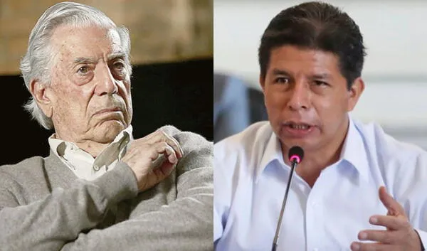 Mario Vargas Llosa y Pedro Castillo